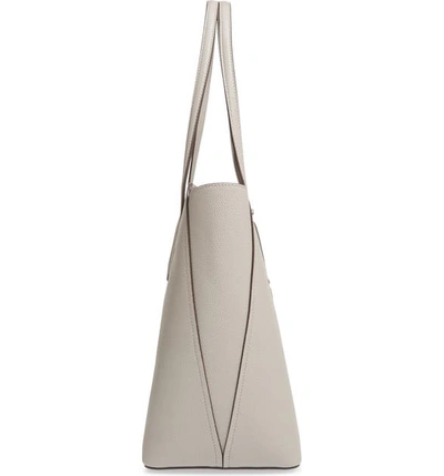 Shop Kate Spade Large Margaux Leather Tote In Beige