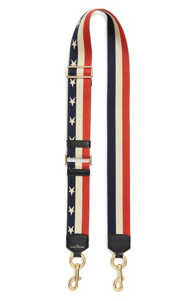 Shop The Marc Jacobs Webbing Guitar Bag Strap In Red Multi