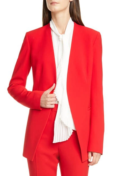 Shop Lafayette 148 Miranda Jacket In Red Currant