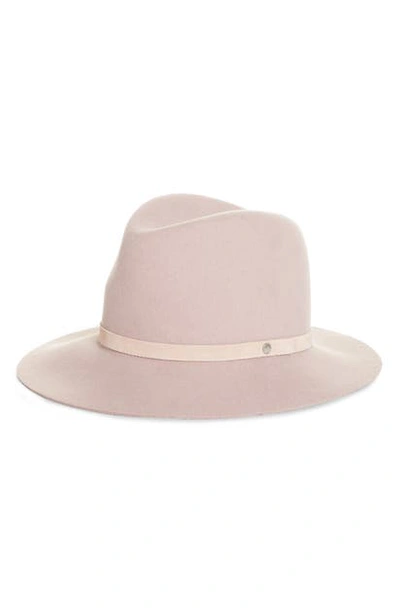 Shop Rag & Bone Floppy Felted Wool Brim Fedora In Lightpnk