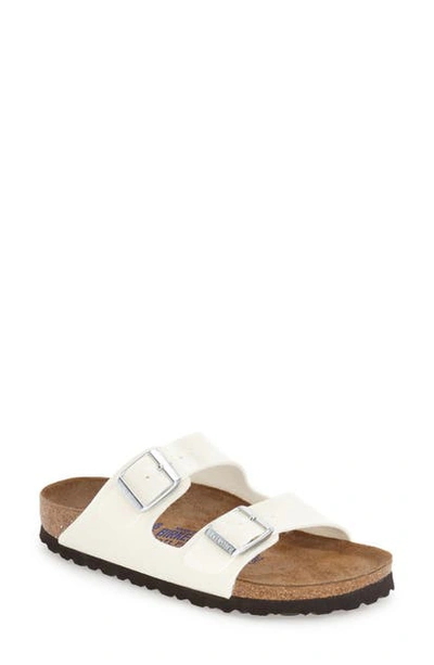 Shop Birkenstock Arizona Soft Footbed Sandal In Magic White Faux Leather