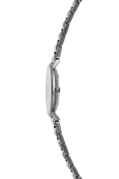 Shop Rebecca Minkoff Major Grey Ion Plated Tone Bracelet Watch, 35mm