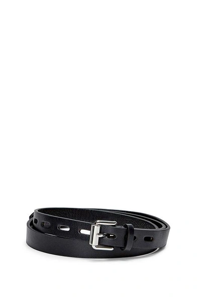 Shop Rebecca Minkoff Skinny Black Belt | Mila Leather Belt For Women |