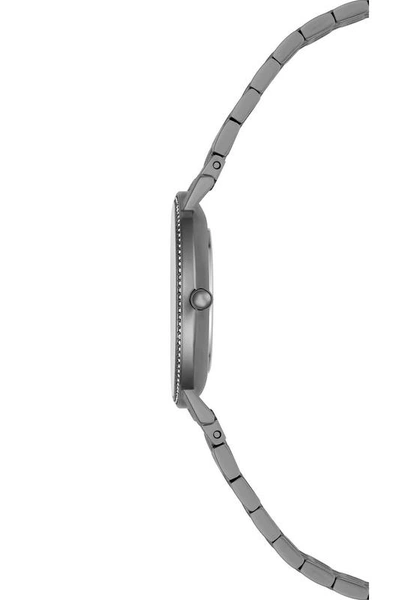 Shop Rebecca Minkoff Major Grey Ion Plated Tone Bracelet Watch, 35mm