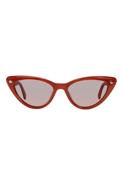 Shop Rebecca Minkoff Brooke Cat Eye Sunglasses In Red