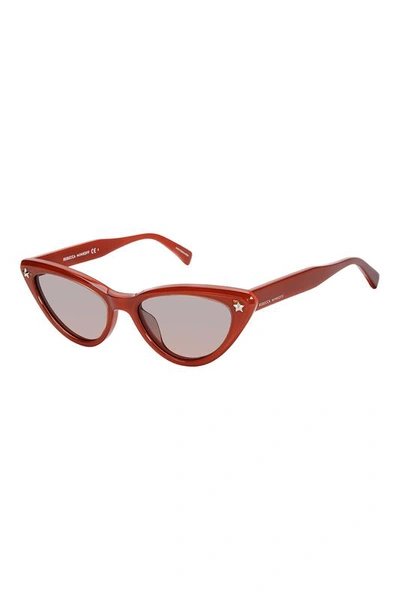 Shop Rebecca Minkoff Brooke Cat Eye Sunglasses In Red