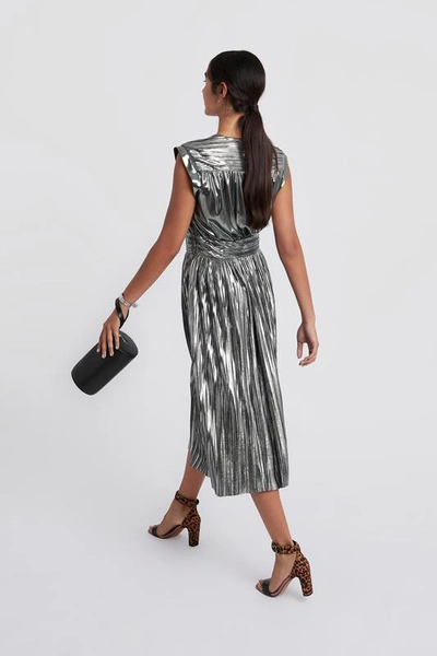 Shop Rebecca Minkoff Briella Dress In Silver