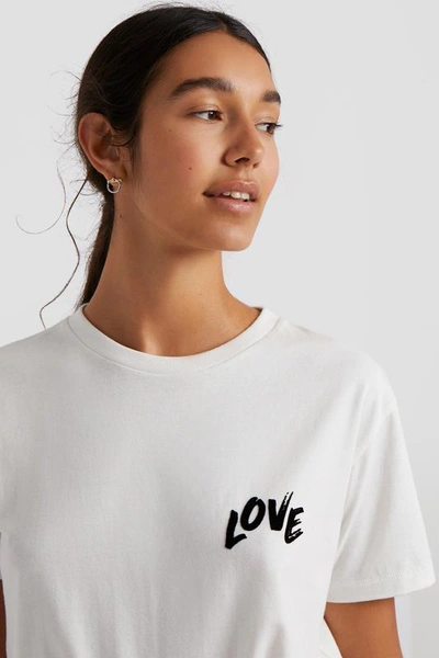 Shop Rebecca Minkoff Love Stroke Westin Tee In Ecru