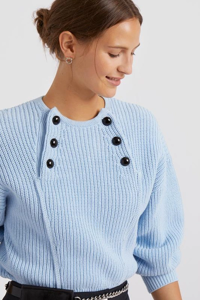 Shop Rebecca Minkoff Natalie Sweater In Light Blue