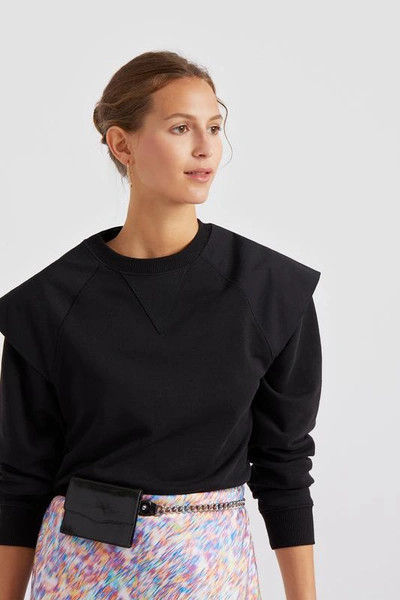 Shop Rebecca Minkoff Zenya Sweatshirt In Black