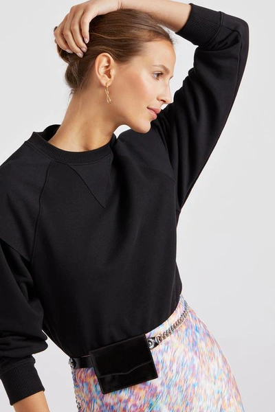 Shop Rebecca Minkoff Zenya Sweatshirt In Black