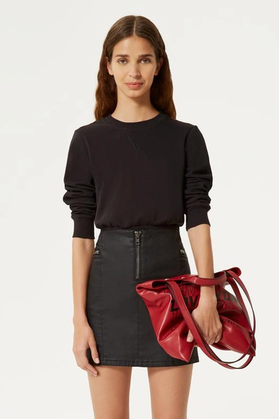 Shop Rebecca Minkoff Womens Black Sweatshirt | Black Molly Sweatshirt |