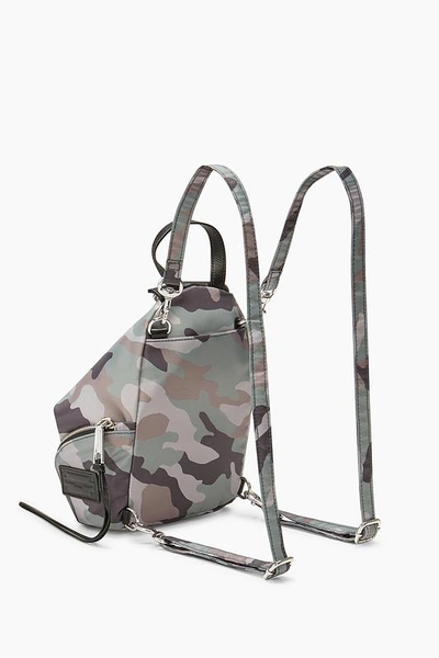 Shop Rebecca Minkoff Convertible Mini Julian Nylon Backpack In Camo Print