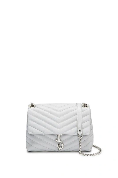 Shop Rebecca Minkoff Edie Crossbody In Ice Grey