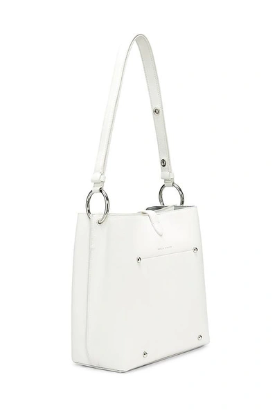 Shop Rebecca Minkoff Megan Shoulder Bag In Optic White