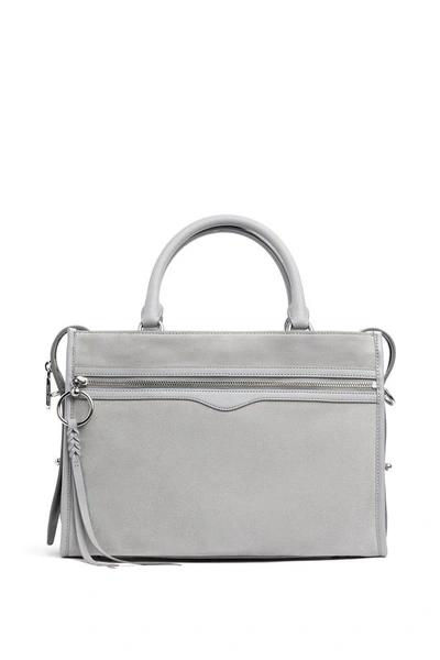 Shop Rebecca Minkoff Bedford Zip Satchel In Perla