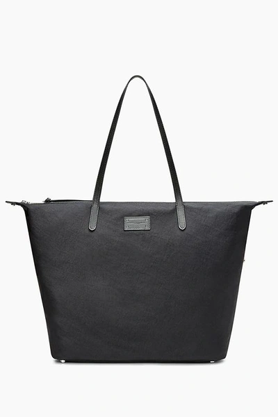 Shop Rebecca Minkoff Washed Nylon Tote In Black