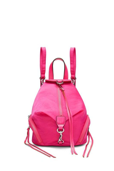 Shop Rebecca Minkoff Convertible Mini Julian Backpack In Magenta