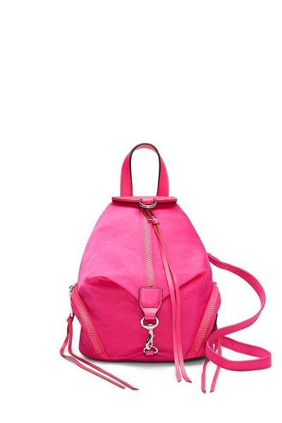Shop Rebecca Minkoff Convertible Mini Julian Backpack In Magenta