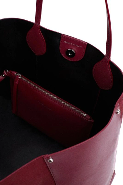 Shop Rebecca Minkoff Pippa Unlined Tote In Pinot Noir