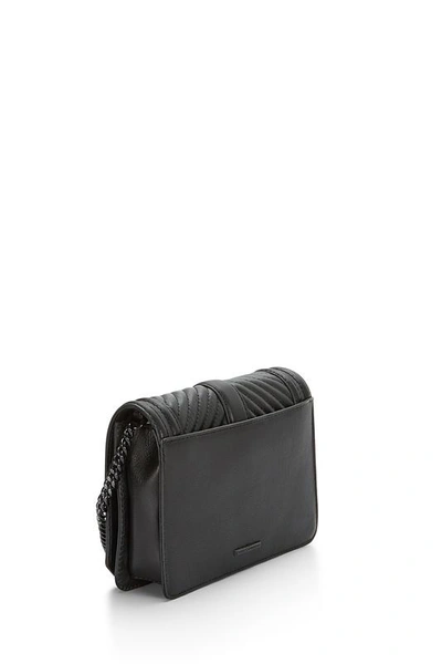 Shop Rebecca Minkoff Chevron Quilted Small Love Crossbody In Black