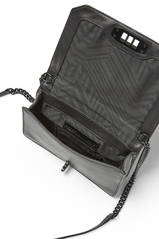 Rebecca Minkoff Women's Small Love Chevron Quilted Leather Crossbody