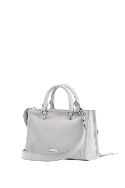 Shop Rebecca Minkoff Micro Bedford Zip Satchel In Perla