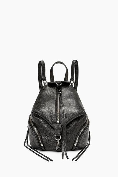 Shop Rebecca Minkoff Convertible Mini Julian Backpack In Black