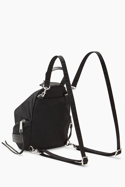 Shop Rebecca Minkoff Convertible Mini Julian Nylon Backpack In Black