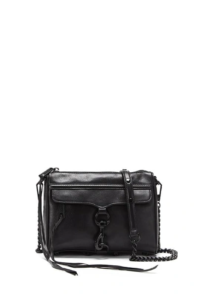 Shop Rebecca Minkoff Mini M.a.c. Crossbody In Black