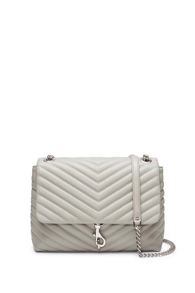 Shop Rebecca Minkoff Edie Flap Shoulder Bag In Perla