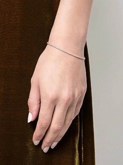 Shop Eva Fehren 18kt Rose Gold Diamond Tennis Bracelet