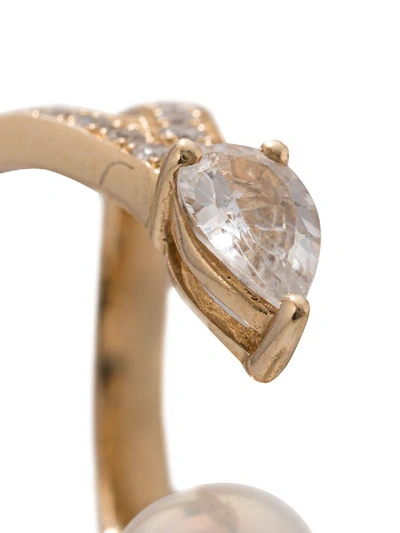 Shop Anissa Kermiche Double Arc Diamond Cuff Earring In Gold