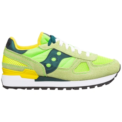 Shop Saucony Women's Shoes Suede Trainers Sneakers Shadow O In Green