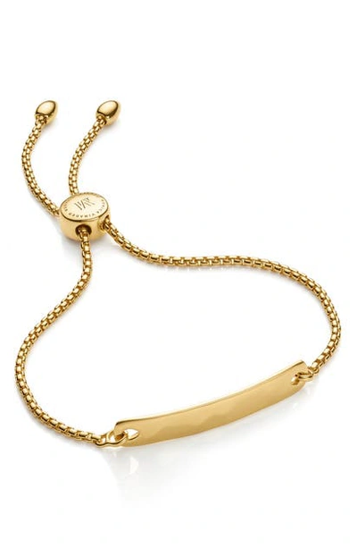 Shop Monica Vinader Engravable Havana Friendship Chain Bracelet (exclusive Collection) In Gold