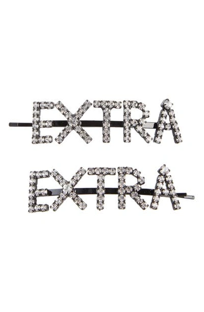 Shop Ashley Williams Extra Set Of 2 Hair Pins In Clear