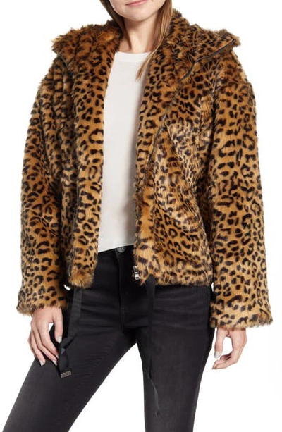 Shop Rebecca Minkoff Brigit Faux Fur Jacket In Multi