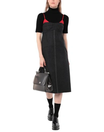 Shop Dolce & Gabbana Woman Handbag Steel Grey Size - Pvc - Polyvinyl Chloride, Cotton, Calfskin, Lambskin