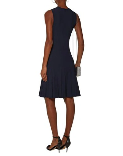 Shop Calvin Klein Collection Short Dress In Dark Blue
