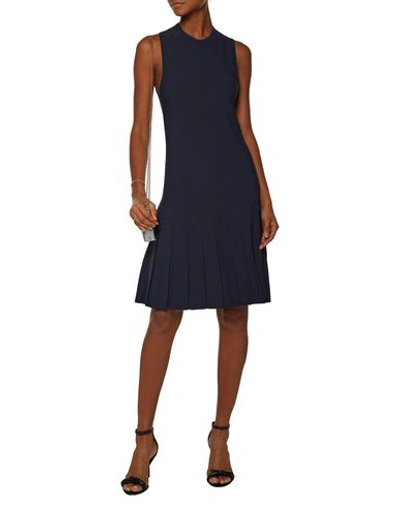 Shop Calvin Klein Collection Short Dress In Dark Blue