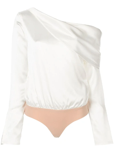 Shop Alix Nyc Clara Bodysuit Top In White