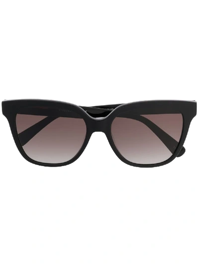 Shop Longchamp Cat-eye Shaped Sunglasses In Black