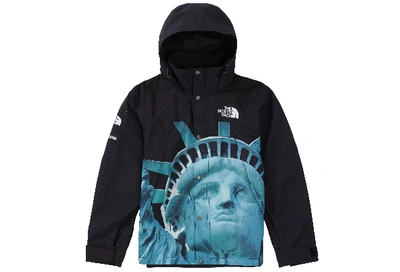 Pre-owned Supreme  The North Face Statue Of Liberty Mountain Jacket Black