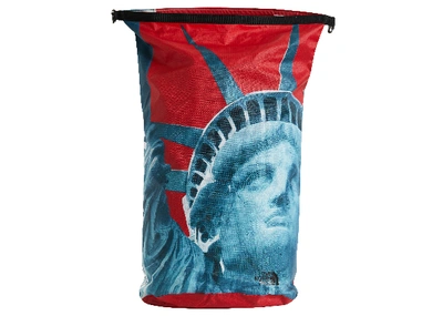 Pre-owned Supreme  The North Face Statue Of Liberty Waterproof Backpack Red