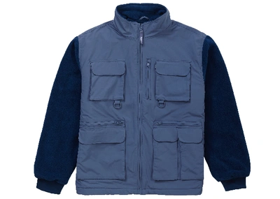 Pre-owned Supreme  Upland Fleece Jacket Light Blue
