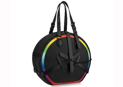 Louis Vuitton Soft Trunk Taiga Mini Black/Rainbow in Taiga Leather