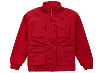 Pre-owned Supreme  Upland Fleece Jacket Red