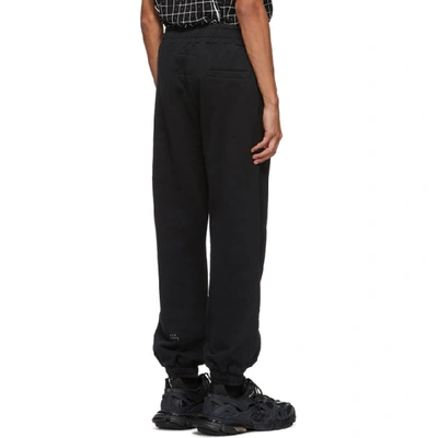 A-COLD-WALL* 黑色 CORE 反光徽标针织运动裤
