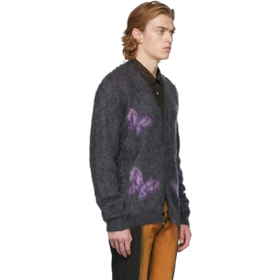 Shop Needles Grey Papillon Mohair Cardigan