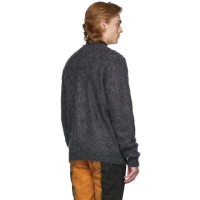 Shop Needles Grey Papillon Mohair Cardigan